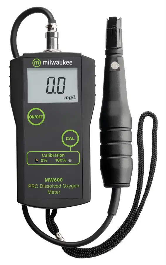Dissolved oxygen meter for aquaculture monitoring